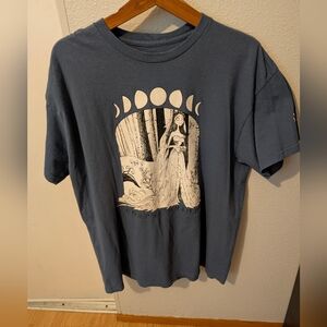 Tim Burton's The Corpse Bride Graphic T-Shirt Blue‎ Men's XL